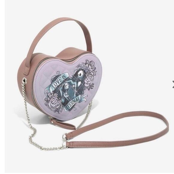New Bioworld Nightmare Before Christmas Love Is Eternal Crossbody Bag - Picture 1 of 3
